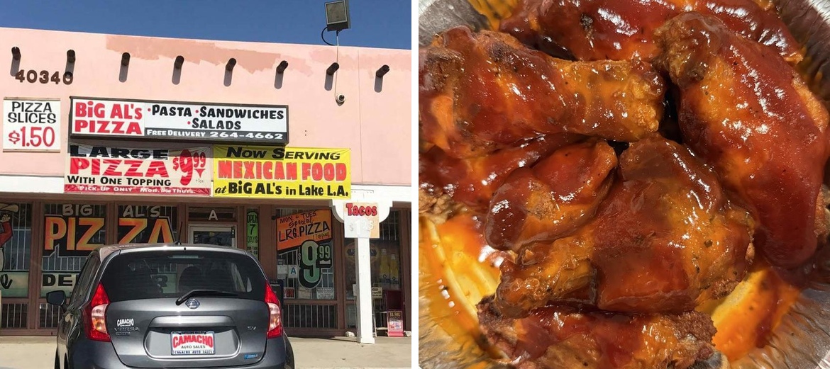 Big Al's Pizza Menu