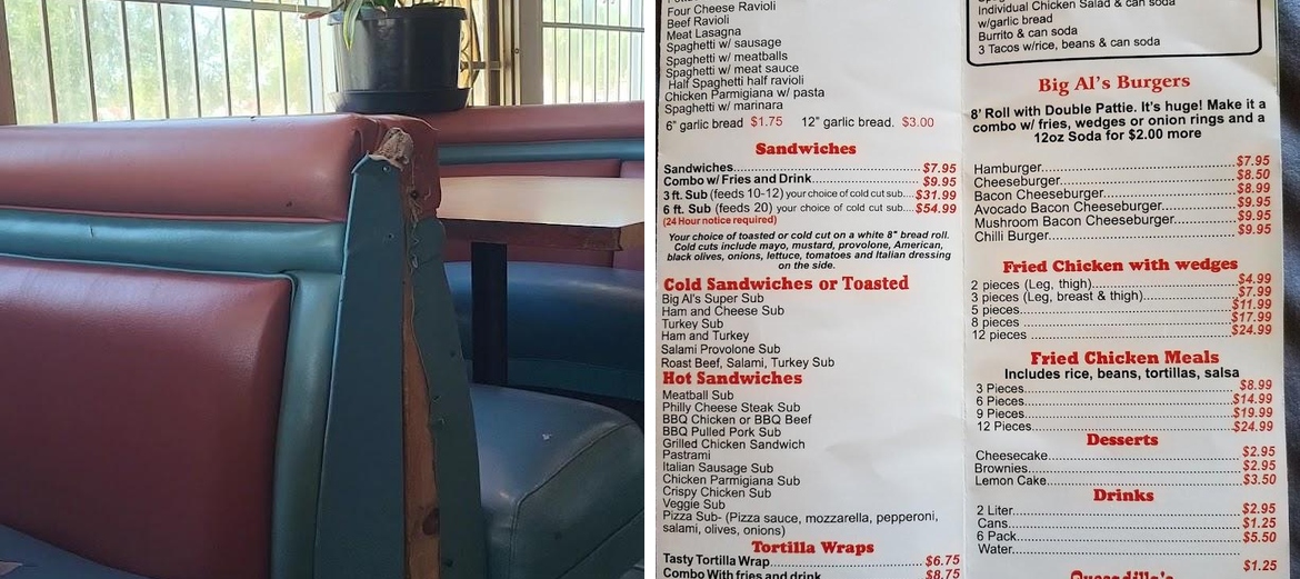Big Al's Pizza Menu